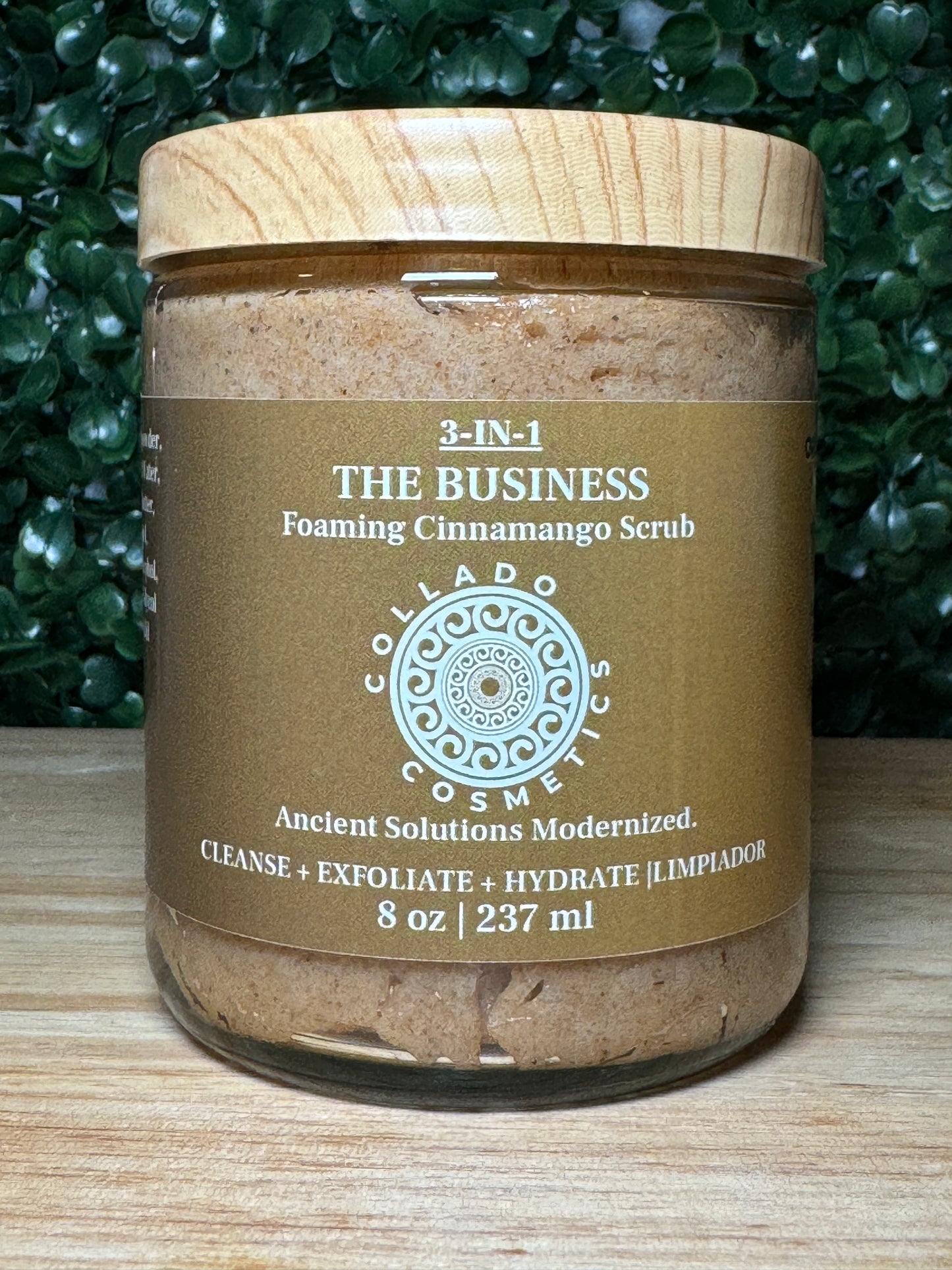 3-IN-1 Foaming Cinnamango Face + Body Scrub | The Business