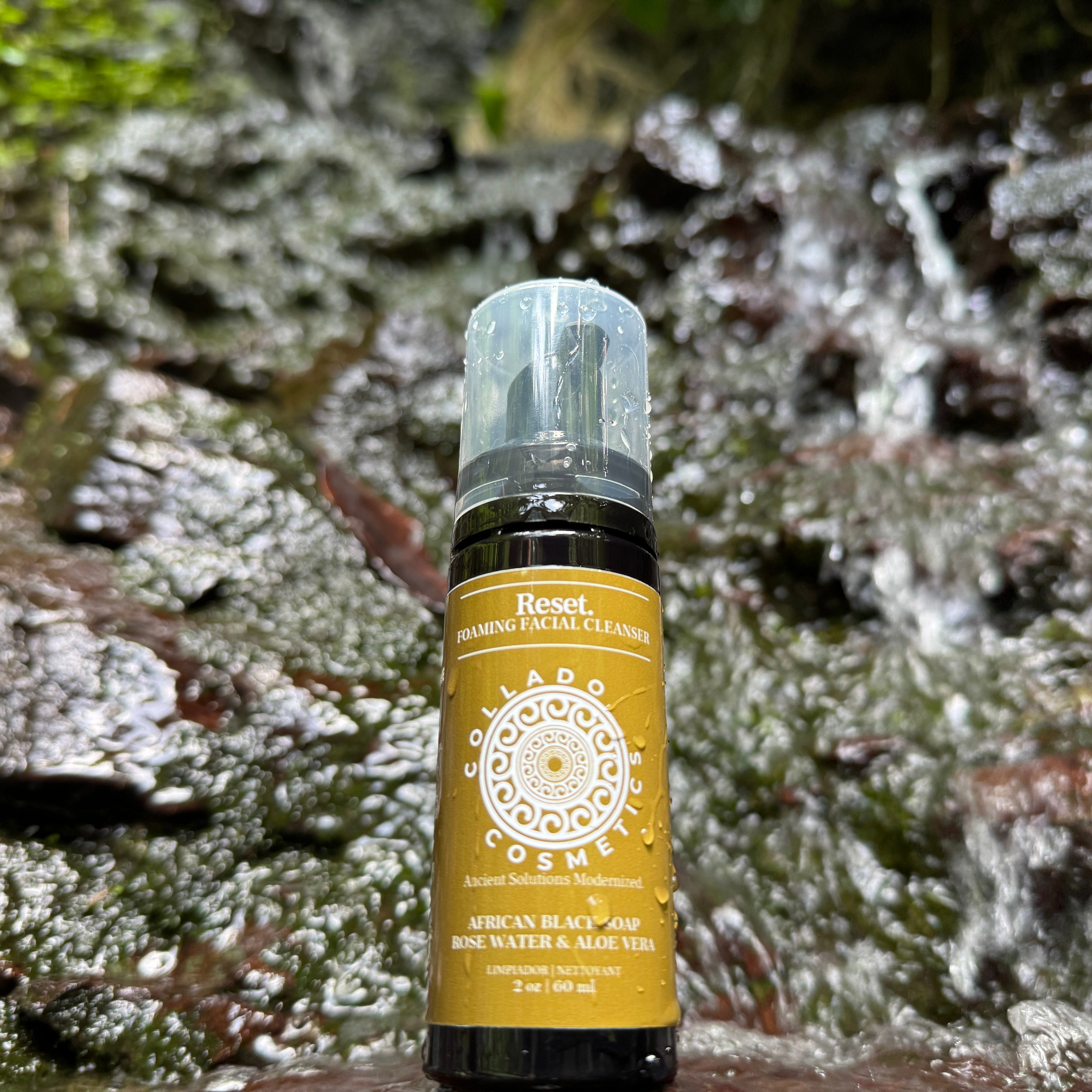 RESET. Foaming Facial Cleanser | African Black Soap – Collado Cosmetics